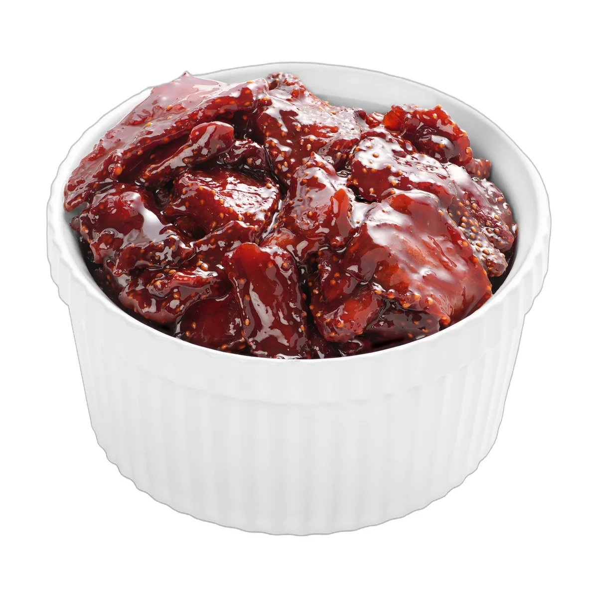دسر اسلایس توتفرنگی (ظرف پت) دسر اسلایس توتفرنگی ملس شمال در ظرف پت - زیتون مسعود